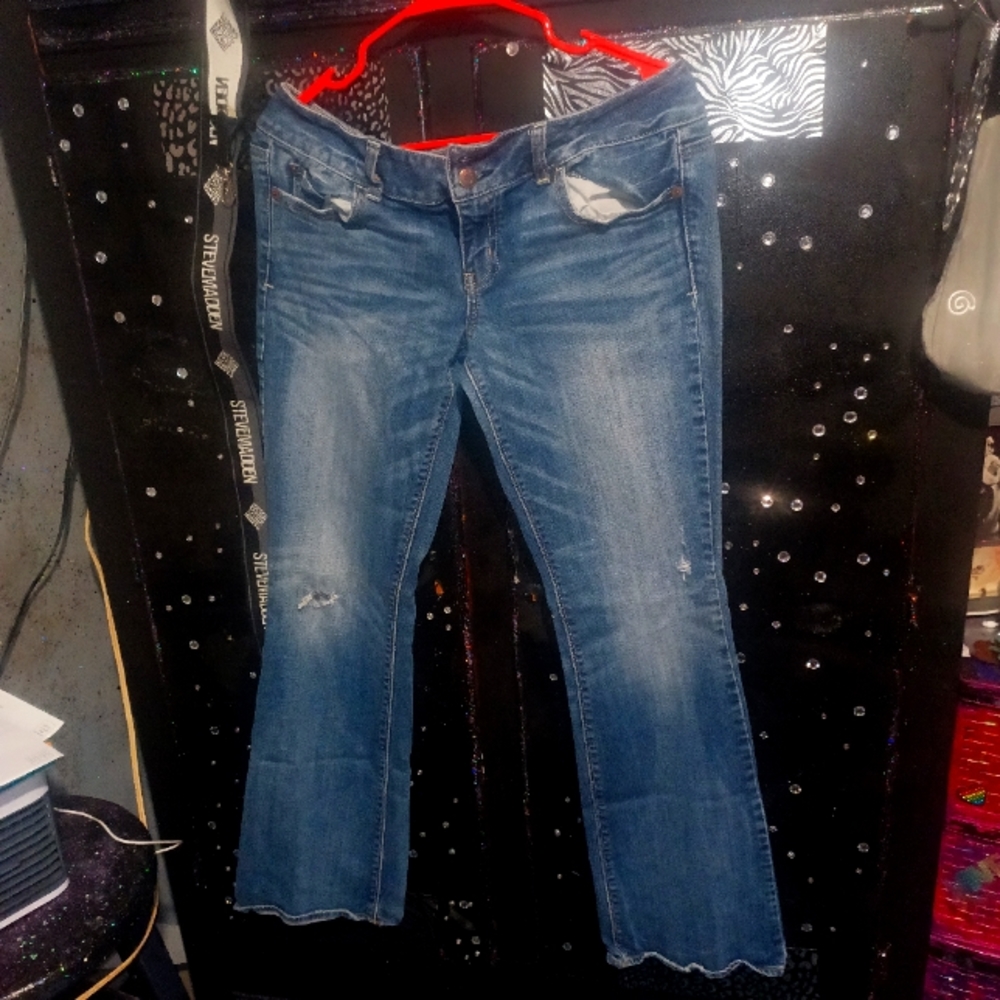 True religion size 29 wide leg blue jeans